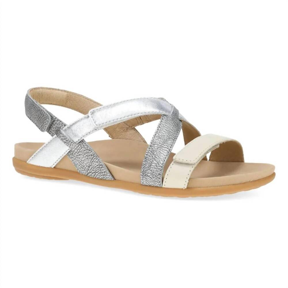 NEW DANSKO women's jacklyn sandal in silver